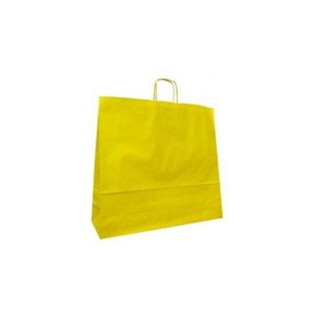 1 - SHOPPER CARTA 22+10x29 GIALLO Ritorta -50pz ref.137