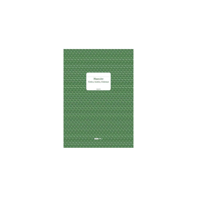 EDIPRO  Registro carico/scarico/esistenza 96 pagine E2693
