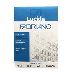 1 - CARTA LUCIDA BLOCCO FABRIANO A4 -10fg 80gr. 19100659