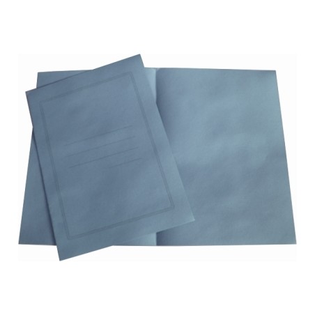 1 - 100 pz Copertina x atti senza lembi con stampa azzurra 190 gr