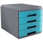 ARDA Cassettiera My Desk 4 cassetti turchese CM. 4,5 18P4PTU