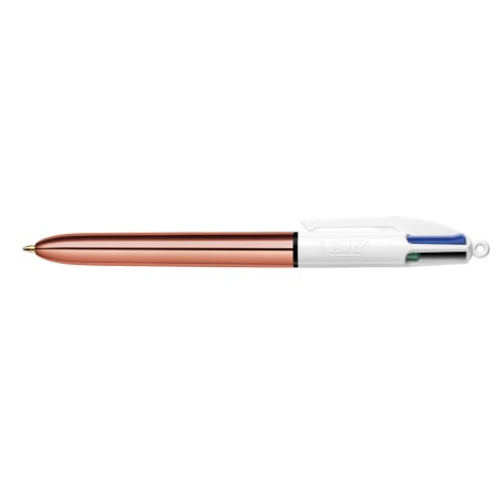BIC 4 Colours Shine Rose Gold Penna Biro a sfera 4 colori 12 pz 951737