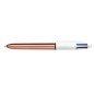 BIC 4 Colours Shine Rose Gold Penna Biro a sfera 4 colori 12 pz 951737