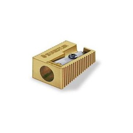 1 - STAEDTLER Temperamatite in Metallo Color ORO 1 Foro 20 Pezzi