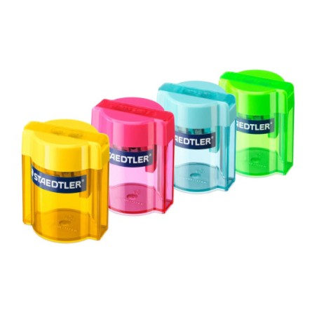 1 - STAEDTLER Temperamatite SUPERJUMBO 3 IN 1 con Serbatoio 2 Fori 513-006