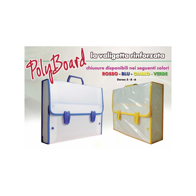 ARTGRAF Valigia in Polionda Rinforzata a 2 Chiusure 35x50x6 PBD6