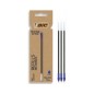 BIC Cristal Re’New ricariche punta media 1.0 mm blu 3 Pz 503838