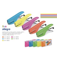 1 - ITERNET Cucitrice Allegra fluo gialla in acciaio 6/4 0183GI