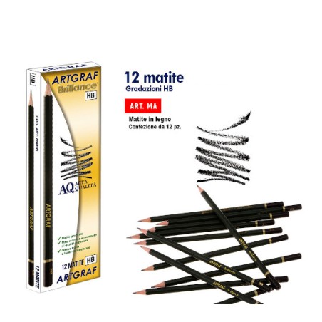 1 - MATITE NERE HB  -12pz MA HB