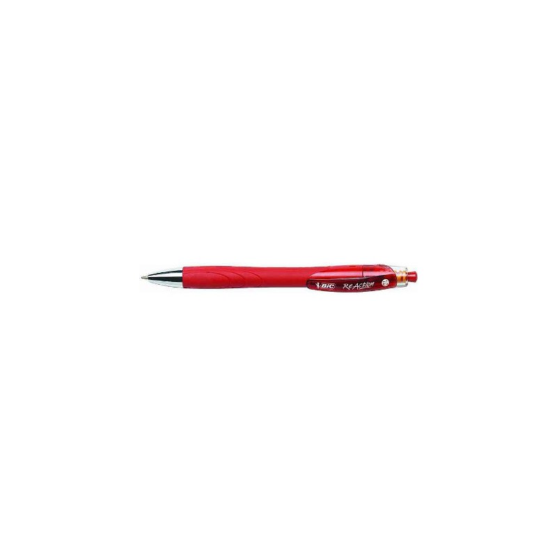 BIC ReAction penna a sfera rossa punta 0,4 mm ricaricabile 12 Pz 8575481