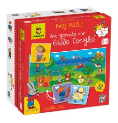 1 - LUDATTICA BABY PUZZLE-UNA GIORNATA CON GIULIO CONIGLIO-GIULIO CONIGLIO 20224