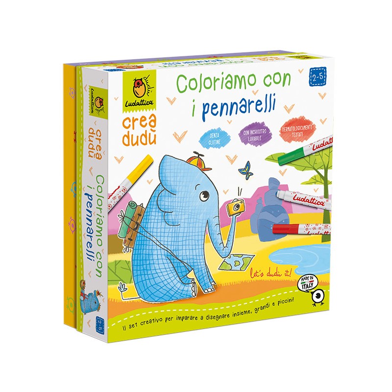 LUDATTICA CREA DUDU' - COLORIAMO CON I PENNARELLI 21238