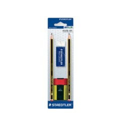 1 - STAEDTLER Study Set Scuola Matite HB + Gomma + Temperamatita  511BKD