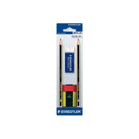1 - STAEDTLER Study Set Scuola Matite HB + Gomma + Temperamatita  511BKD