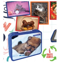 1 - Astuccio scuola Jumbo con 2 zip 18+12+acc 32/096-12