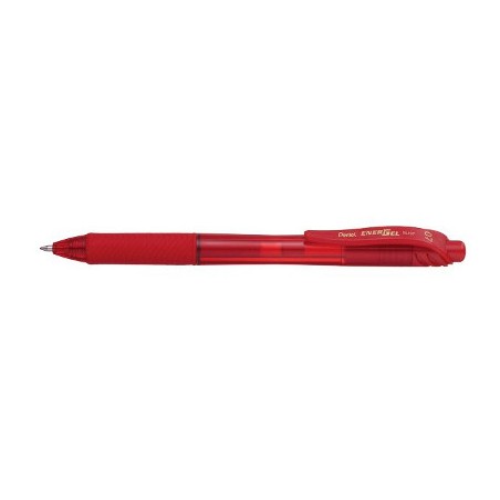 Pentel EnerGel-X BL107A Roller a Scatto 0,7 mm Inchiostro Gel Rosso 12 pz