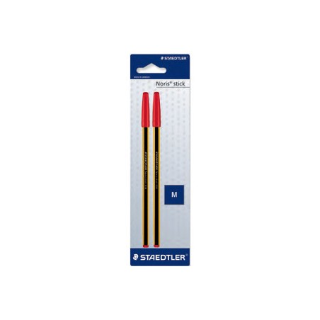 1 - Staedtler Blister con 2 penne noris rosso