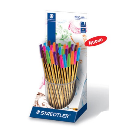 1 - STAEDTLER Penna a sfera 434 noris stick 1,0mm colori ass. 30 PZ