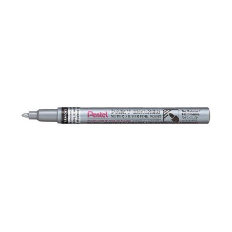 1 - 12 pz Pennarello Marker Pentel silver fine MSP10-Z