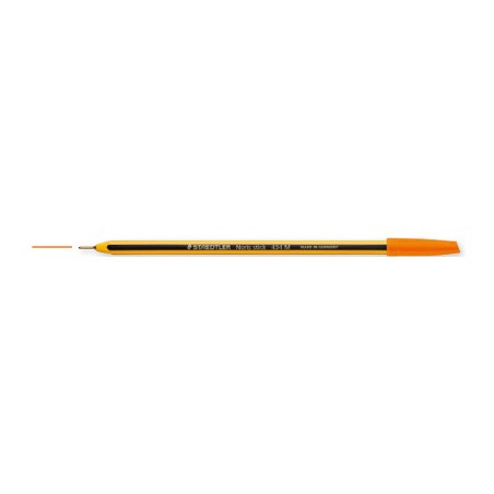 1 - STAEDTLER Penna a sfera 434 noris stick arancione 1,0mm 10 PZ
