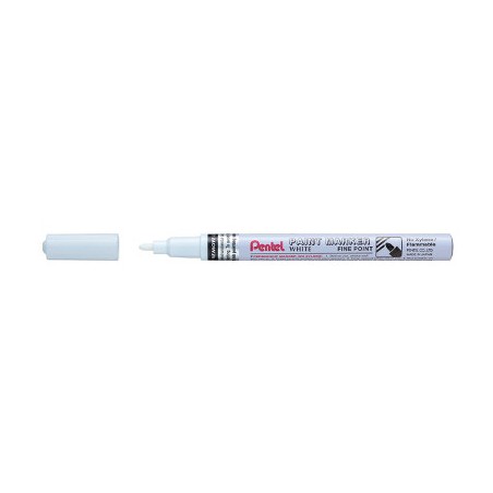 1 - 12 pz Pennarello Marker Pentel bianco fine MSP10-W
