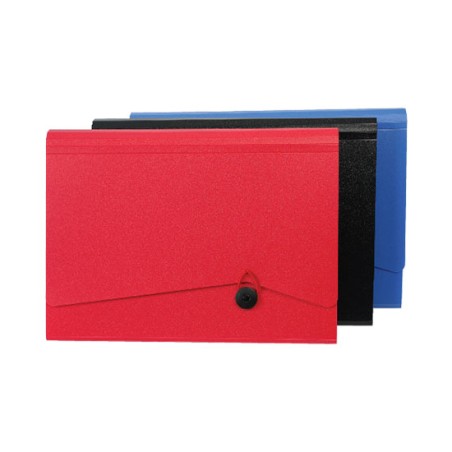 1 - Cartella Portadocumenti a soffietto A4 13 Posti - Rosso 01/090