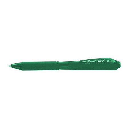 1 - Penna sfera wow feel-it 1.0 verde Pentel BX440-AI 12 pz