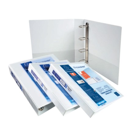 1 - EXACOMPTA Raccoglitore 4 anelli A4 D.60 display kreacover bianco 51845E