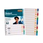 Divisori formato A4 con 12 tacche colorate in plastica 01/125