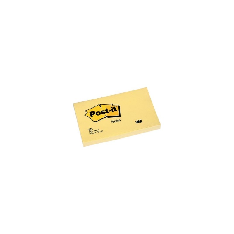 Post-it Notes 76x127mm canary yellow giallo 100 fogli 12 blocchi