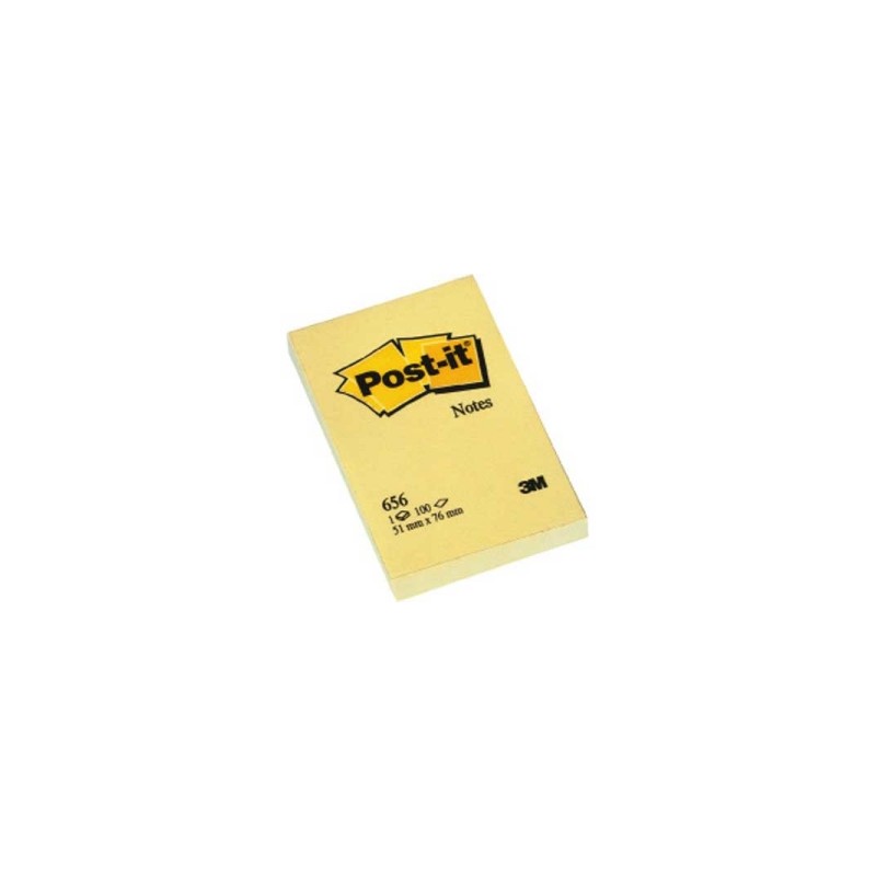 Post-it Notes 51x76 mm canary giallo 100 fogli 12 blocchi 656-CY