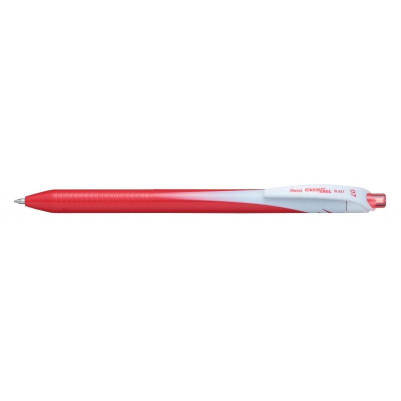Pentel EnerGel Slim roller gel a scatto punta metallo 0,7 mm rosso BL437