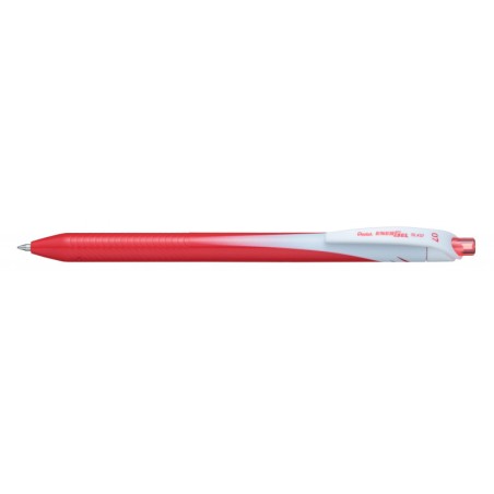 1 - PENTEL 12 pezzi Penna Roller Energel 07 rosso a scatto