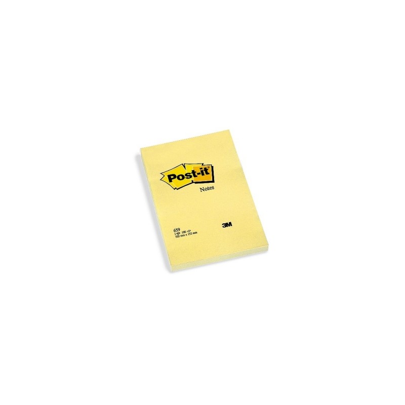 Post-it Notes 659 Blocchi adesivi 102x152 mm giallo canary 6 blocchi