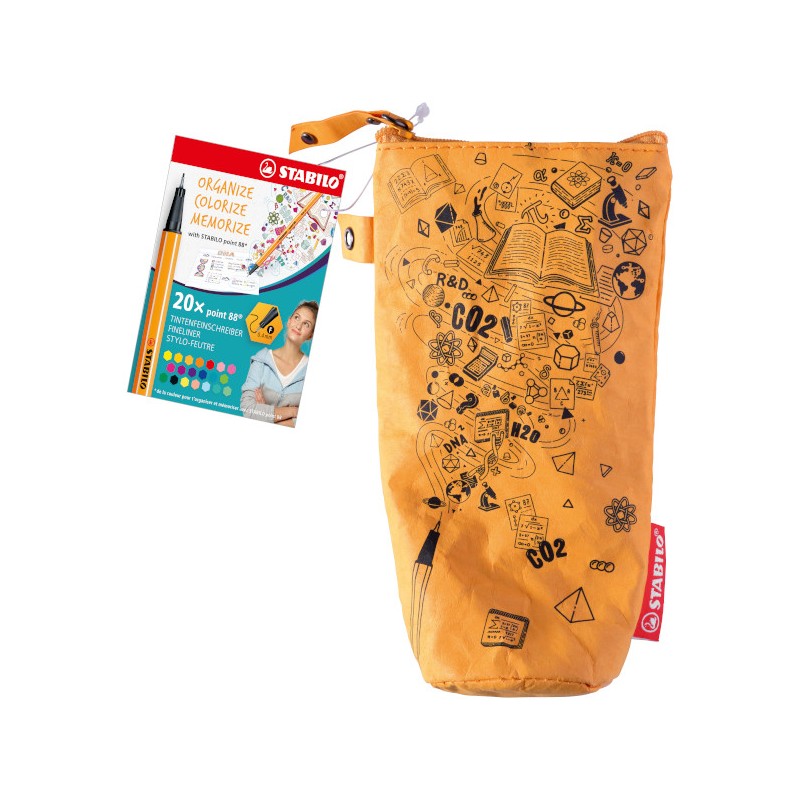 STABILO Fineliner Point 88 Colori Assortiti Punta 0.4 mm Astuccio Carta Kraft 20 pz 8820-41