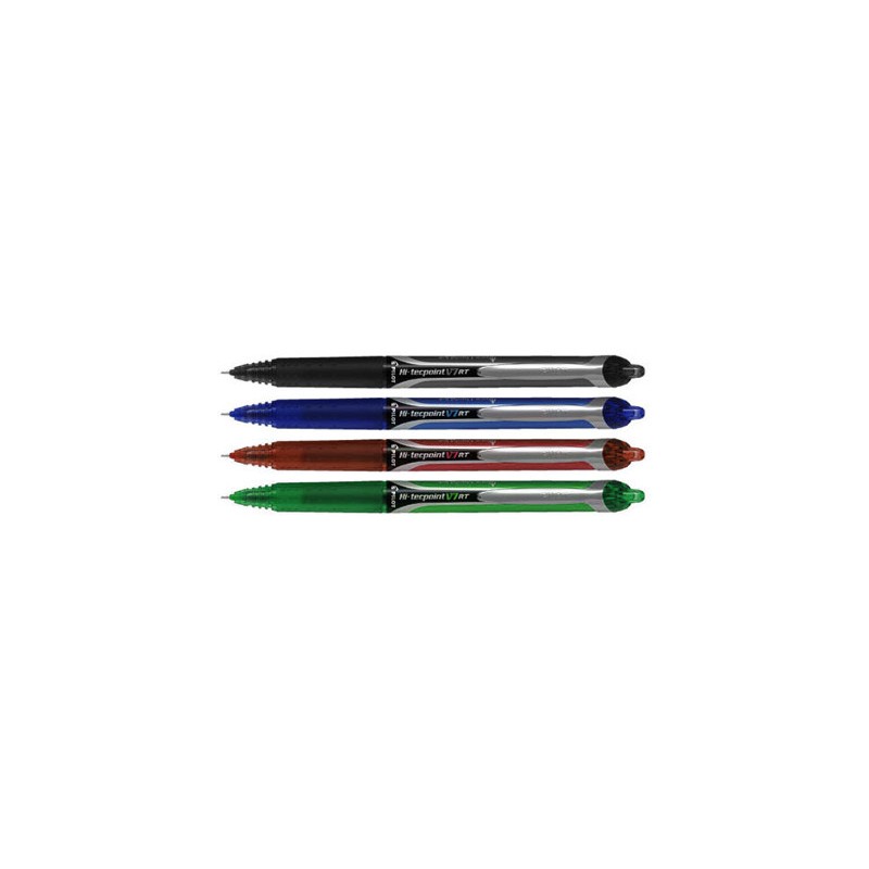 Pilot ROLLER TECPOINT V7 Retractable Penna Roller a Inchiostro Liquido Punta 0.7 mm 10 pz Colori Assortiti