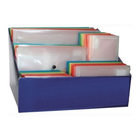 1 - Busta portadocumenti con bottone colori ass. 120 pz. 01/214/ES