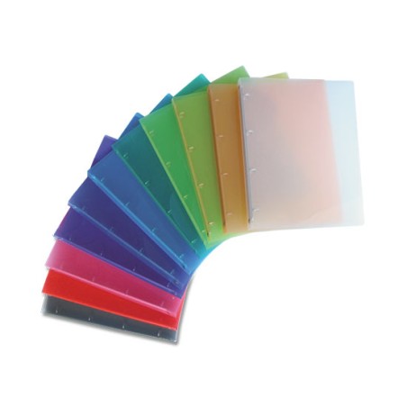 1 - NIKOFFICE Raccoglitore in PPL 4 Anelli d.30mm 22x30 cm - Colori Assortiti 01/177-4N