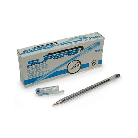 1 - Penna sfera superb 0.7 blu Pentel BK77-C