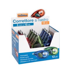 1 - CORRETTORE A NASTRO 5mmX12mt 12PZ.  22/030