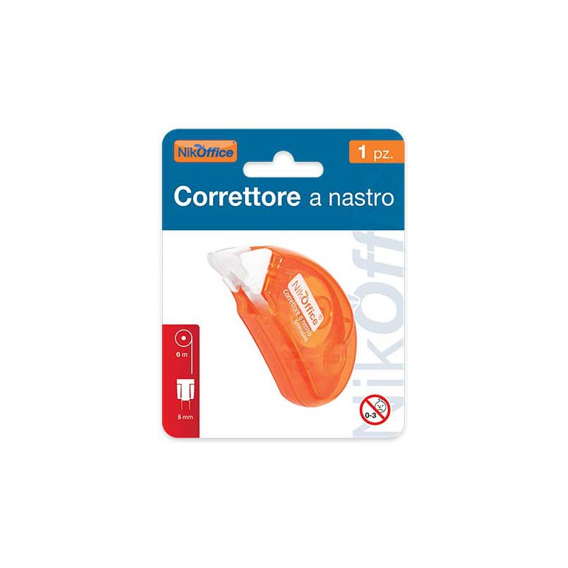 CORRETTORE A NASTRO 5mmX6mt 15PZ.  22/048-BL