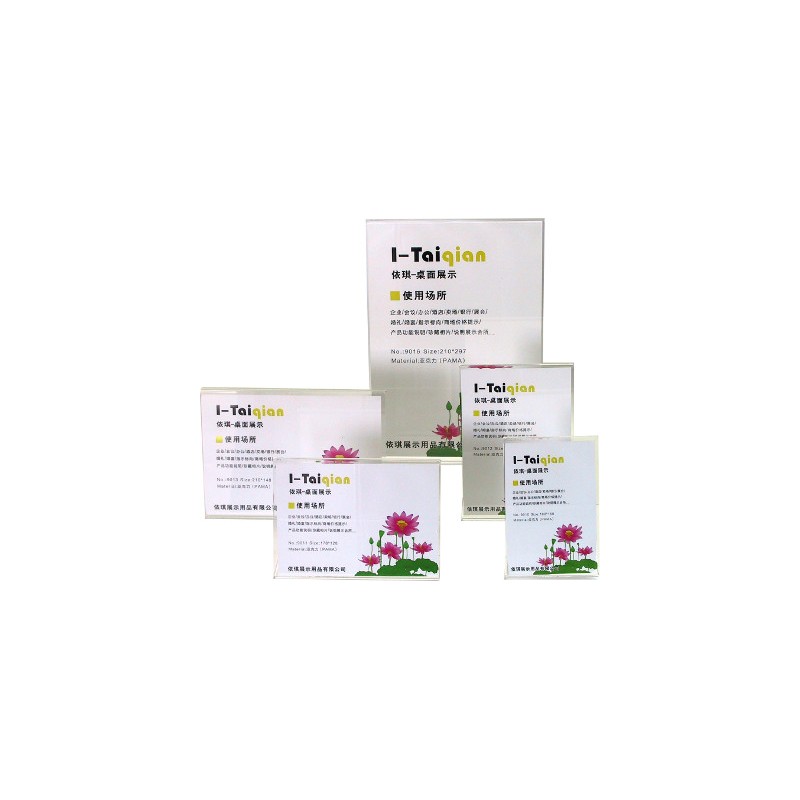 Porta foto/depliants A5 orizzontale inclinato 9013