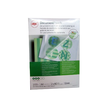 1 - ACCO 100 pezzi Pouches GBC A4 216x303 80MY IB585036