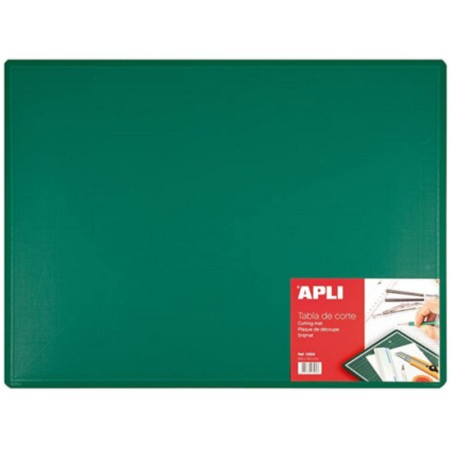 1 - APLI Tappetino da Taglio in Pvc VERDE cm 60x45x3  A013564