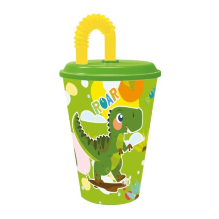 BICCHIERE DINOSAURO C/CANNUCCIA ml.430 ST07552