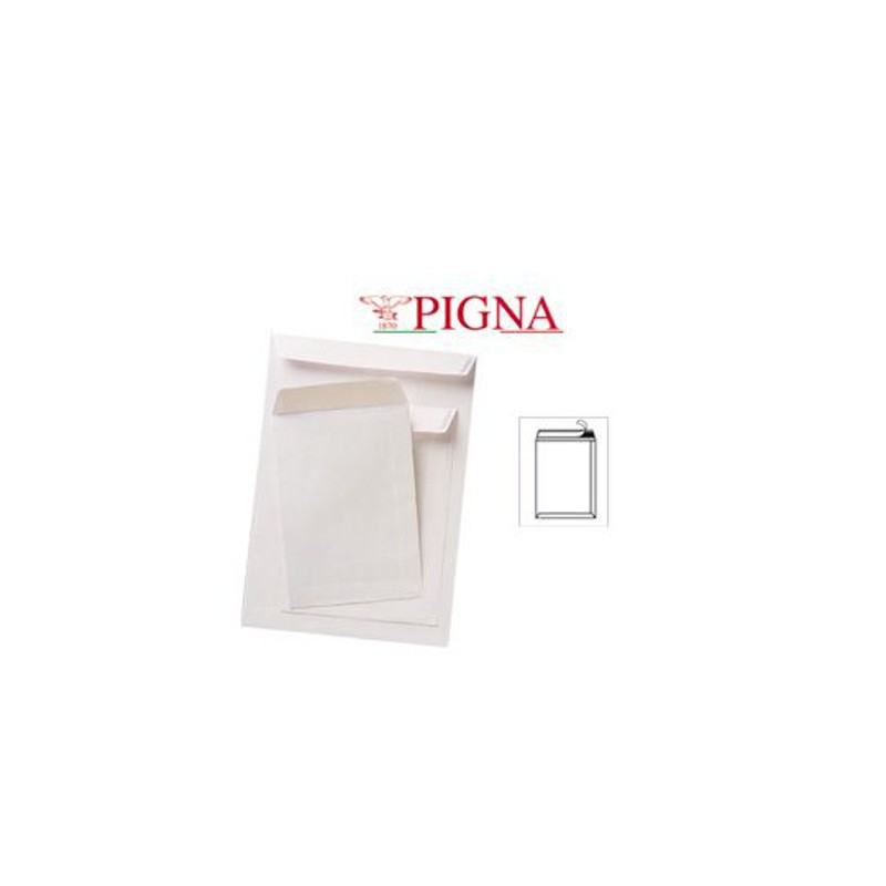 PIGNA Busta da lettera a sacco 30x40cm 500pz 80gr 2950740