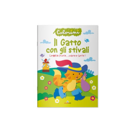 1 - LISCIANI EDU COLORINI - IL GATTO CON GLI STIVALI 11126*