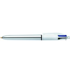 BIC 4 Colours Shine Silver Penna a Sfera Retrattile Confezione da 12 982873