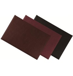 1 - NIJI Sottomano Doppio in Ecopelle Marrone da Scrivania 48x32  2190-M