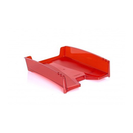 1 - FELLOWES G2DESK Vaschetta per Corrispondenza Impilabile Rosso Trasparente 087